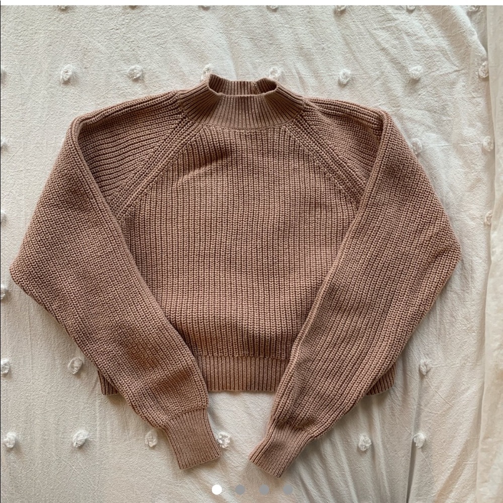 Kendall and Kylie Mauve Mock Neck Sweater XS